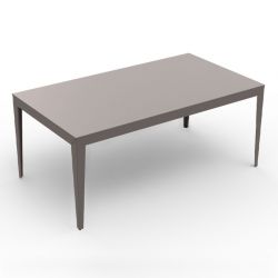 Table rectangulaire ZEF 180 x 90 cm Matière Grise