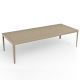 Table rectangulaire ZEF 280 x 105 cm Matière Grise, coloris sable