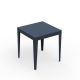 Table carrée ZEF 70 x 70 cm Matière Grise, coloris denim