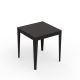 Table carrée ZEF 70 x 70 cm Matière Grise, coloris noir