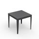 Table carrée ZEF 80 x 80 cm Matière Grise, coloris anthracite