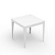 Table carrée ZEF 80 x 80 cm Matière Grise, coloris blanc