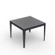 Table carrée ZEF 100 x 100 cm Matière Grise, coloris anthracite