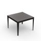 Table carrée ZEF 100 x 100 cm Matière Grise, coloris noir