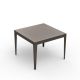 Table carrée ZEF 100 x 100 cm Matière Grise, coloris taupe