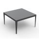 Table carrée ZEF 130 x 130 cm Matière Grise, coloris anthracite 