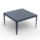 Table carrée ZEF 130 x 130 cm Matière Grise, coloris denim 