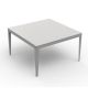 Table carrée ZEF 130 x 130 cm Matière Grise, coloris nuage 