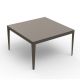 Table carrée ZEF 130 x 130 cm Matière Grise, coloris taupe 