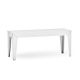 Banc ZEF 120 x 35 Matière Grise, coloris blanc