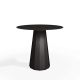 Table ronde ANKARA Ø 80 cm Matière Grise, coloris noir