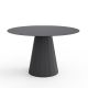 Table ronde ANKARA Ø 120 cm Matière Grise, coloris anthracite