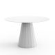 Table ronde ANKARA Ø 120 cm Matière Grise, coloris blanc