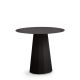 Table lounge ANKARA Ø 70 cm Matière Grise, coloris noir