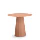 Table lounge ANKARA Ø 70 cm Matière Grise, coloris orange givrée