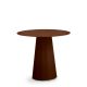 Table lounge ANKARA Ø 70 cm Matière Grise, coloris terracotta