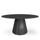 Table ronde ANKARA Ø 150 cm Matière Grise, coloris anthracite