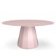 Table ronde ANKARA Ø 150 cm Matière Grise, coloris baby pink