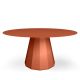Table ronde ANKARA Ø 150 cm Matière Grise, coloris pêche