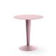 Table bistrot ANKARA plateau rond Matière Grise, coloris baby pink