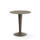 Table bistrot ANKARA plateau rond Matière Grise, coloris taupe