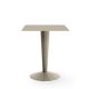 Table bistrot ANKARA plateau carré Matière Grise, coloris crème