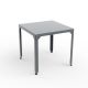 Table carrée outdoor HEGOA Matière Grise, coloris nuage