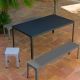 Table rectangulaire outdoor HEGOA Matière Grise