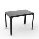 Table rectangulaire outdoor 100 x 60 cm HEGOA Matière Grise, coloris anthracite