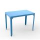 Table rectangulaire outdoor 100 x 60 cm HEGOA Matière Grise, coloris azur