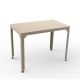 Table rectangulaire outdoor 100 x 60 cm HEGOA Matière Grise, coloris crème