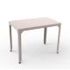 Table rectangulaire outdoor 100 x 60 cm HEGOA Matière Grise, coloris eggshell