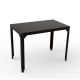 Table rectangulaire outdoor 100 x 60 cm HEGOA Matière Grise, coloris noir