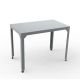 Table rectangulaire outdoor 100 x 60 cm HEGOA Matière Grise, coloris nuage