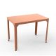 Table rectangulaire outdoor 100 x 60 cm HEGOA Matière Grise, coloris orange givrée