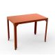 Table rectangulaire outdoor 100 x 60 cm HEGOA Matière Grise, coloris pêche