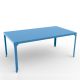 Table rectangulaire outdoor 180 x 100 cm HEGOA Matière Grise, coloris azur