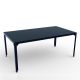 Table rectangulaire outdoor 180 x 100 cm HEGOA Matière Grise, coloris denim