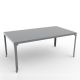 Table rectangulaire outdoor 180 x 100 cm HEGOA Matière Grise, coloris nuage