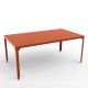 Table rectangulaire outdoor 180 x 100 cm HEGOA Matière Grise, coloris pêche