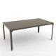 Table rectangulaire outdoor 180 x 100 cm HEGOA Matière Grise, coloris taupe