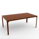 Table rectangulaire outdoor 180 x 100 cm HEGOA Matière Grise, coloris terracotta