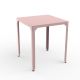 Mange debout carré 79 x 79 cm HEGOA Matière Grise, coloris baby pink