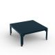 Table basse carrée 79 x 79 cm HEGOA Matière Grise, coloris denim