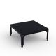 Table basse carrée 79 x 79 cm HEGOA Matière Grise, coloris noir