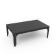 Table basse rectangulaire 100 x 60 cm HEGOA Matière Grise, coloris anthracite