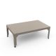 Table basse rectangulaire 100 x 60 cm HEGOA Matière Grise, coloris crème