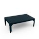 Table basse rectangulaire 100 x 60 cm HEGOA Matière Grise, coloris denim