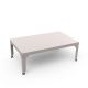 Table basse rectangulaire 100 x 60 cm HEGOA Matière Grise, coloris eggshell