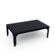 Table basse rectangulaire 100 x 60 cm HEGOA Matière Grise, coloris noir